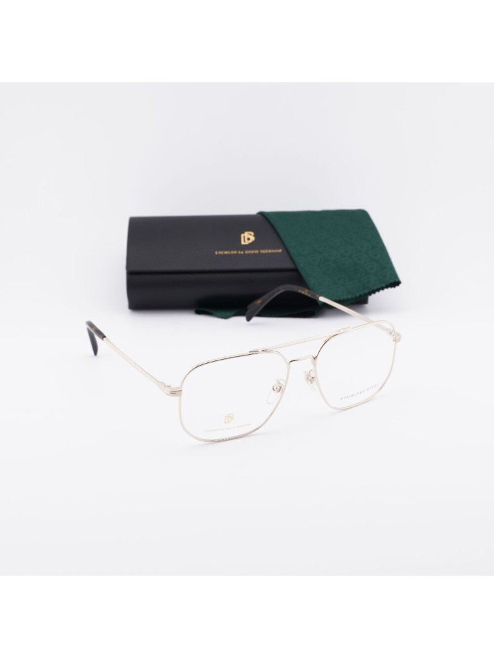 David Beckham DB 1096 0J5G 00 Aviator Eyeglasses 57mm - Gold - Picture 7 of 10
